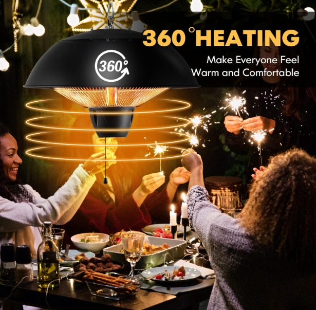 Waterproof table heater IP55