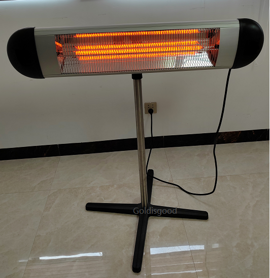 Infrared wall heater for bathroom