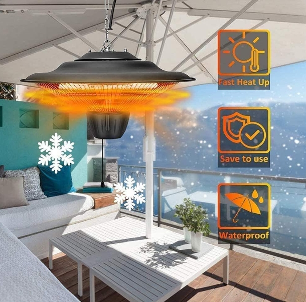 Ceiling heater for gazebo 1500W